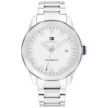 Tommy Hilfiger Relógio de homem 1710695 42mm mostrador azul malha de aço inoxidável