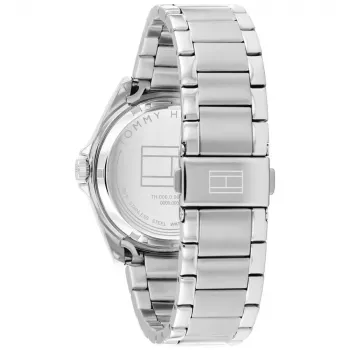 Relógio Tommy Hilfiger para homem 1710718 39 mm mostrador azul bracelete em pele castanha