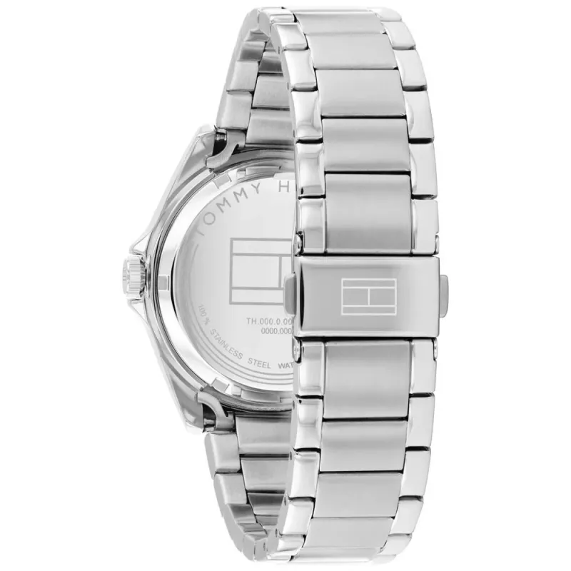 Relógio Tommy Hilfiger para homem 1710718 39 mm mostrador azul bracelete em pele castanha