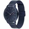 Relógio Tommy Hilfiger para homem 1791841 43mm aço inoxidável mostrador azul
