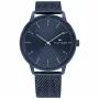 Relógio Tommy Hilfiger para homem 1791841 43mm aço inoxidável mostrador azul
