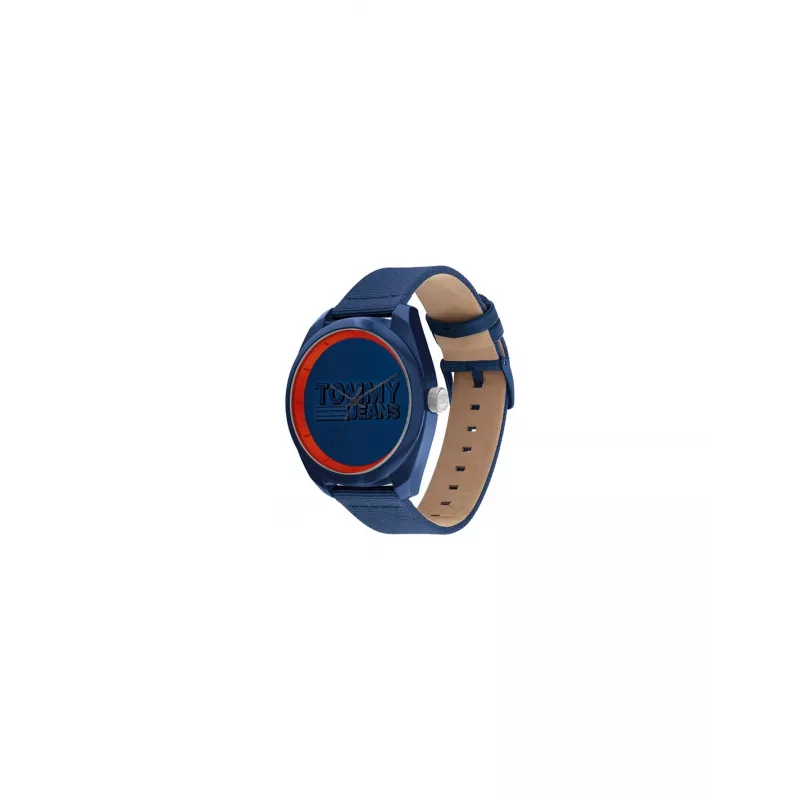 Tommy Hilfiger Relógio Homem 1792041 45 mm Mostrador Azul Pulseira de Pele Castanha