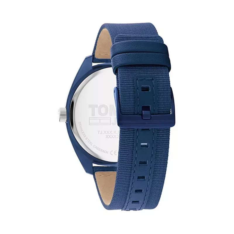 Tommy Hilfiger Relógio Homem 1792041 45 mm Mostrador Azul Pulseira de Pele Castanha