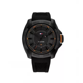Tommy Hilfiger Relógio de homem 1792137 49mm aço inoxidável mostrador azul cronógrafo