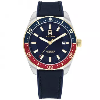 Relógio de homem Tommy Hilfiger 1792141 40mm aço inoxidável mostrador azul
