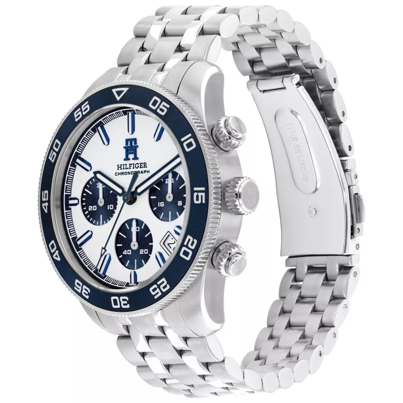 Relógio de homem Tommy Hilfiger 1792157 41mm mostrador azul pele castanha