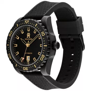 Relógio de homem Tommy Hilfiger 1792159 42mm mostrador azul pele castanha