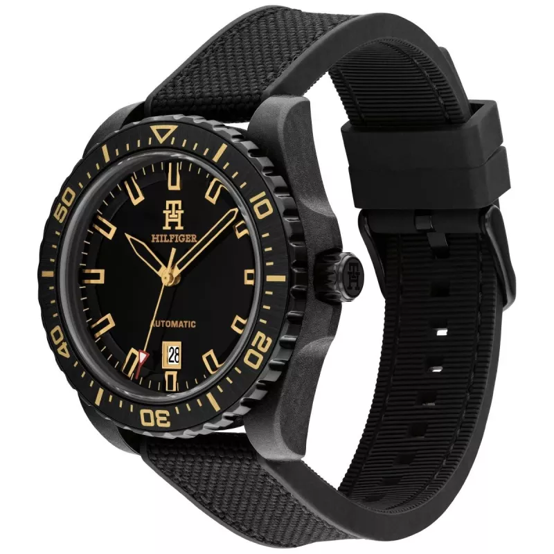Relógio de homem Tommy Hilfiger 1792159 42mm mostrador azul pele castanha