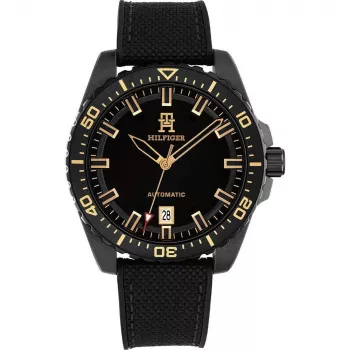 Relógio de homem Tommy Hilfiger 1792159 42mm mostrador azul pele castanha