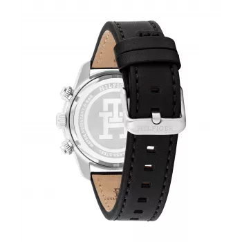Relógio de homem Tommy Hilfiger 1792162 41mm aço inoxidável mostrador azul pele castanho