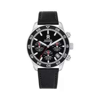 Relógio de homem Tommy Hilfiger 1792162 41mm aço inoxidável mostrador azul pele castanho