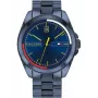 Tommy Hilfiger Relógio de homem TH1791689 44mm Mostrador azul Pulseira em pele castanha