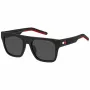 TOMMY HILFIGER TH-1976-S-BLX óculos de sol de homem, armação preta, lentes cinzentas, 52/19/145 mm