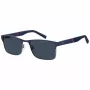 Óculos de sol retangulares de homem TOMMY HILFIGER TH-2040-S-KU0 armação de acetato Havana lentes de policarbonato cinzentas UV400