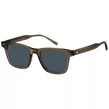 Óculos de sol de homem Tommy Hilfiger TH-2127-S-09Q preto mate cinzento 51mm
