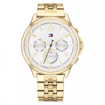 Relógio de mulher Tommy Hilfiger 1782223 quartzo analógico 38mm prateado aço inoxidável malha