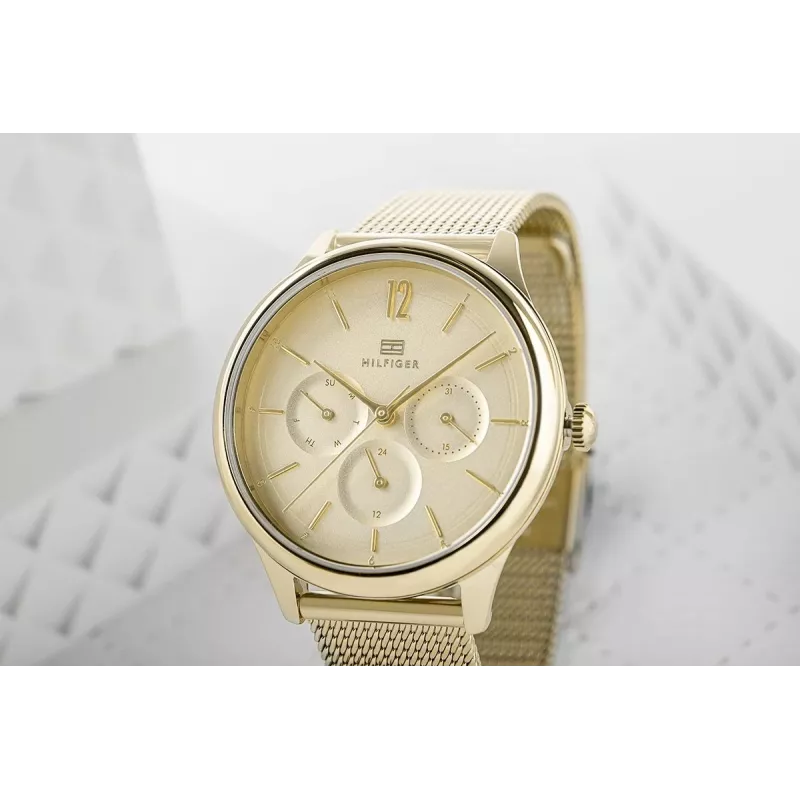 Relógio de mulher Tommy Hilfiger 1782458 quartzo analógico 38mm prateado aço inoxidável