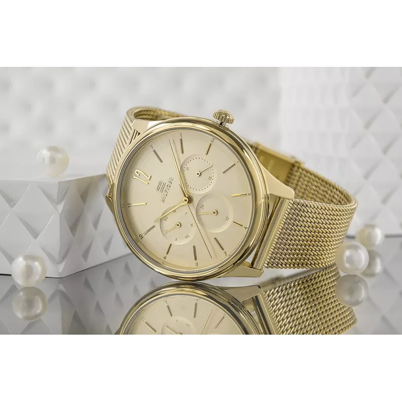 Relógio de mulher Tommy Hilfiger 1782458 quartzo analógico 38mm prateado aço inoxidável