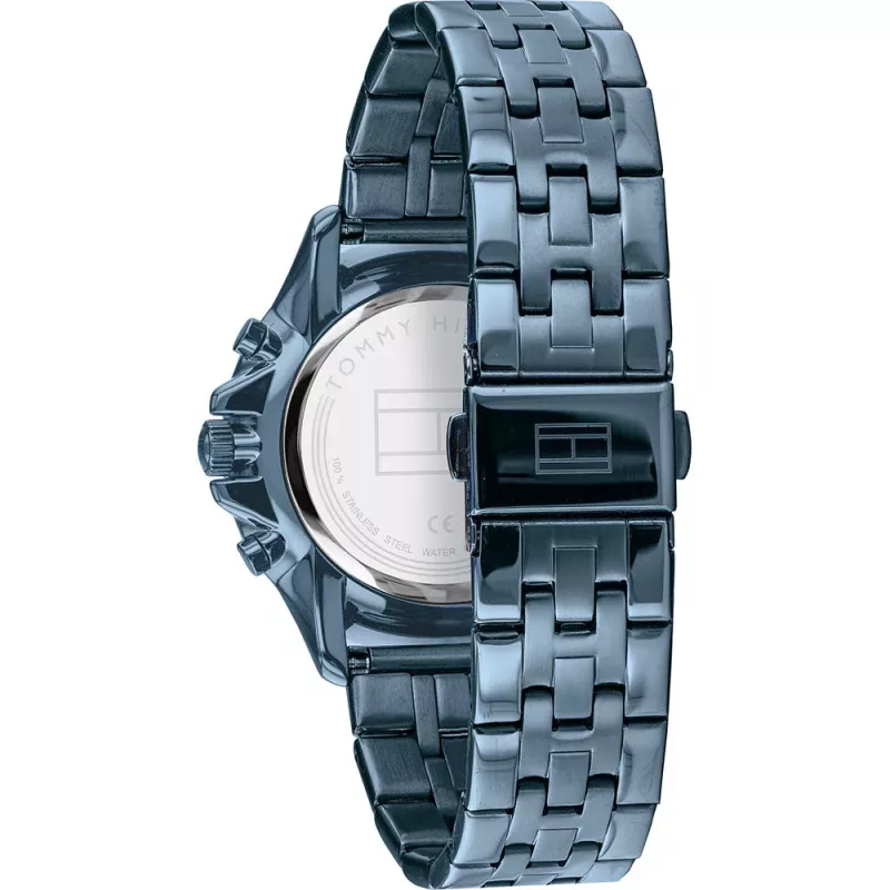 Relógio de quartzo analógico de mulher Tommy Hilfiger Blake 38mm prateado aço inoxidável 1782227