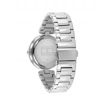 Relógio de quartzo Tommy Hilfiger Blake para mulher 32mm aço inoxidável prateado malha