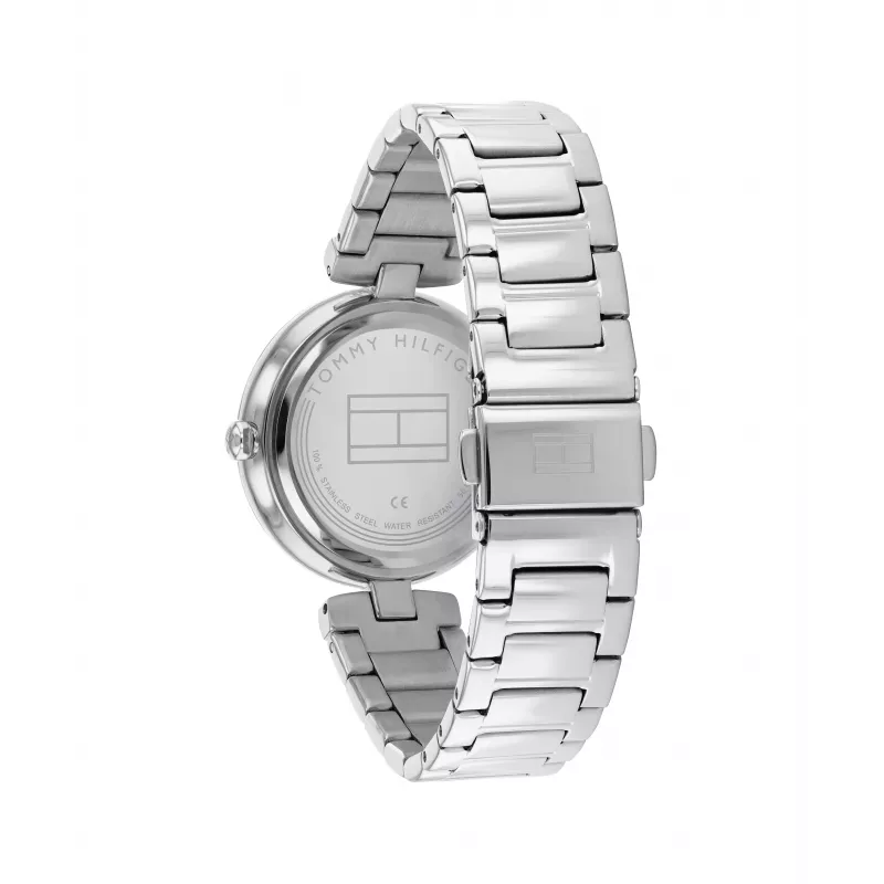 Relógio de quartzo Tommy Hilfiger Blake para mulher 32mm aço inoxidável prateado malha