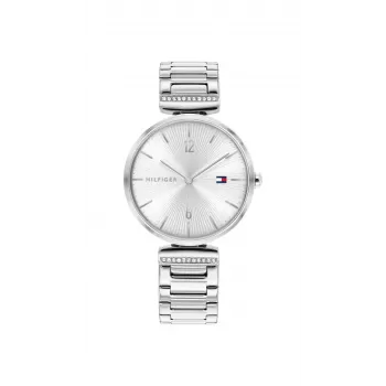 Relógio de quartzo Tommy Hilfiger Blake para mulher 32mm aço inoxidável prateado malha