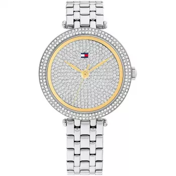 Relógio Tommy Hilfiger de mulher Pippa quartzo analógico 34mm aço inoxidável tom ouro rosa