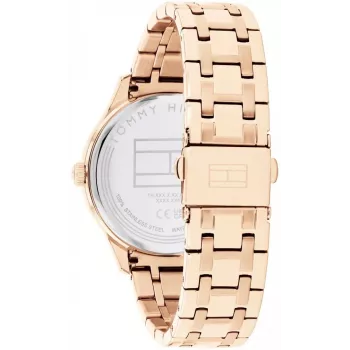 Relógio de quartzo analógico de mulher Tommy Hilfiger Pippa 38mm prateado aço inoxidável 1782752