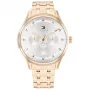Relógio de quartzo analógico de mulher Tommy Hilfiger Pippa 38mm prateado aço inoxidável 1782752