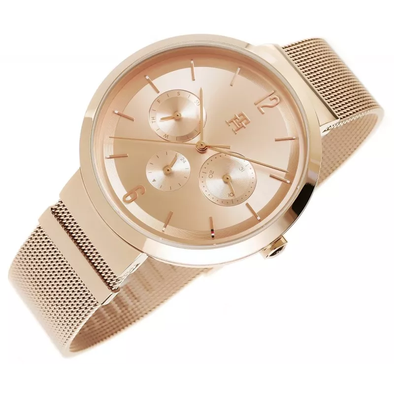 Relógio Tommy Hilfiger mulher Pippa quartzo 1782538 40mm prata aço inoxidável