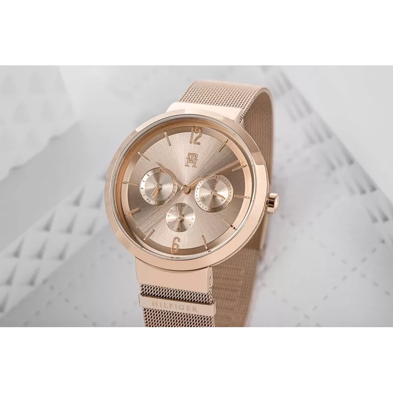 Relógio Tommy Hilfiger mulher Pippa quartzo 1782538 40mm prata aço inoxidável