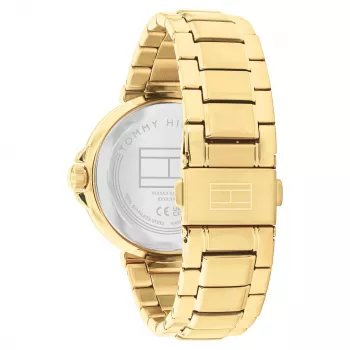 Tommy Hilfiger Relógio de quartzo mulher Pippa 1782755 38mm mostrador prateado bicolor aço inoxidável