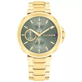 Tommy Hilfiger Relógio de quartzo mulher Pippa 1782755 38mm mostrador prateado bicolor aço inoxidável