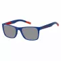 TOMMY JEANS TJ-0045-S-8RU Óculos de sol unissexo - Armação preta, lentes cinzentas 52/19/140 mm