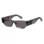 Óculos de sol de mulher TOMMY JEANS TJ-0093-S-KB7 - armação preta, lentes cinzentas, 55/18/145 mm