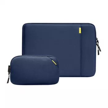 Conjunto capa para portátil TOMTOC Defender-A13 + capa 14 inch (azul-marinho)