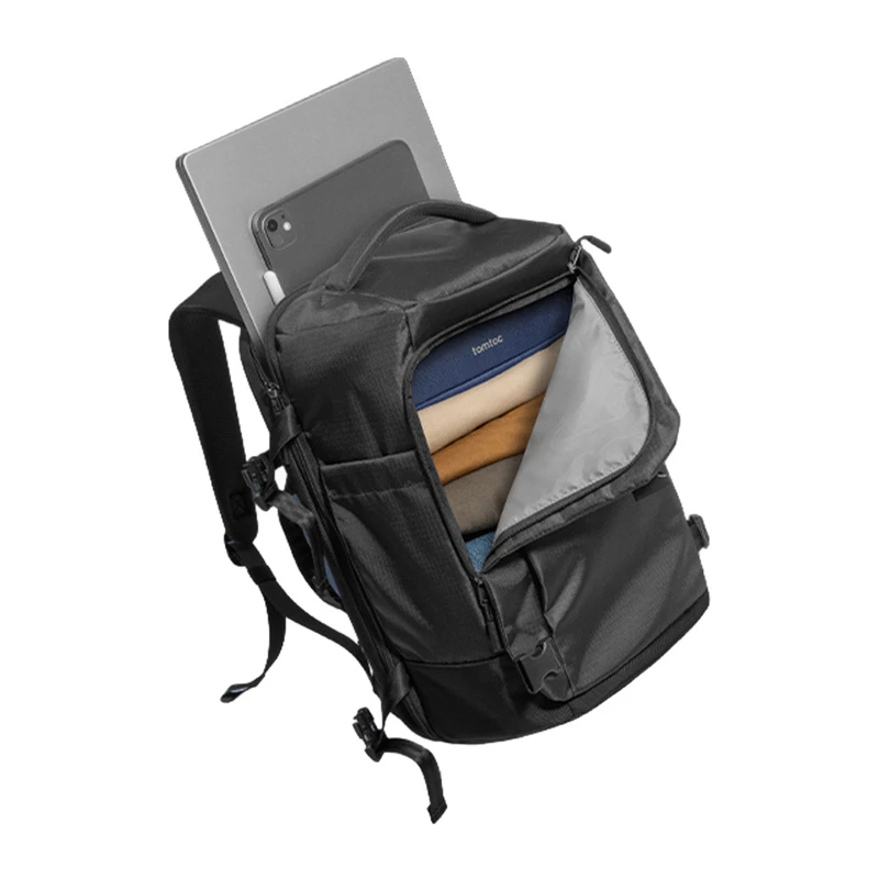 TOMTOC Navigator-T66 Liteway Mochila de Viagem 28L/15.6 (Preto)