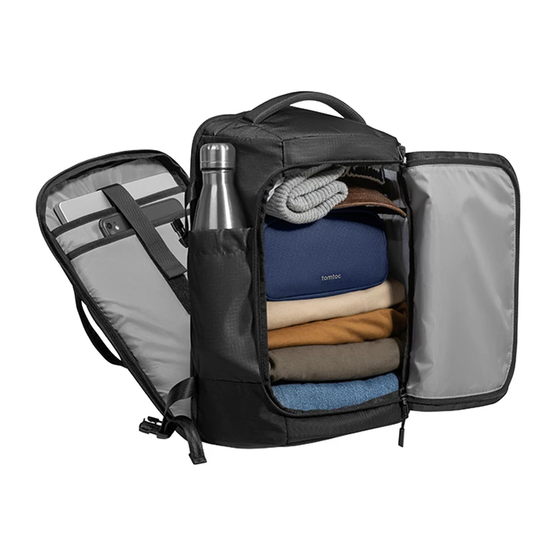 TOMTOC Navigator-T66 Liteway Mochila de Viagem 28L/15.6 (Preto)