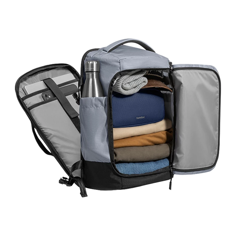 TOMTOC Navigator-T66 Liteway Mochila de Viagem 28L (Cinzento Claro)
