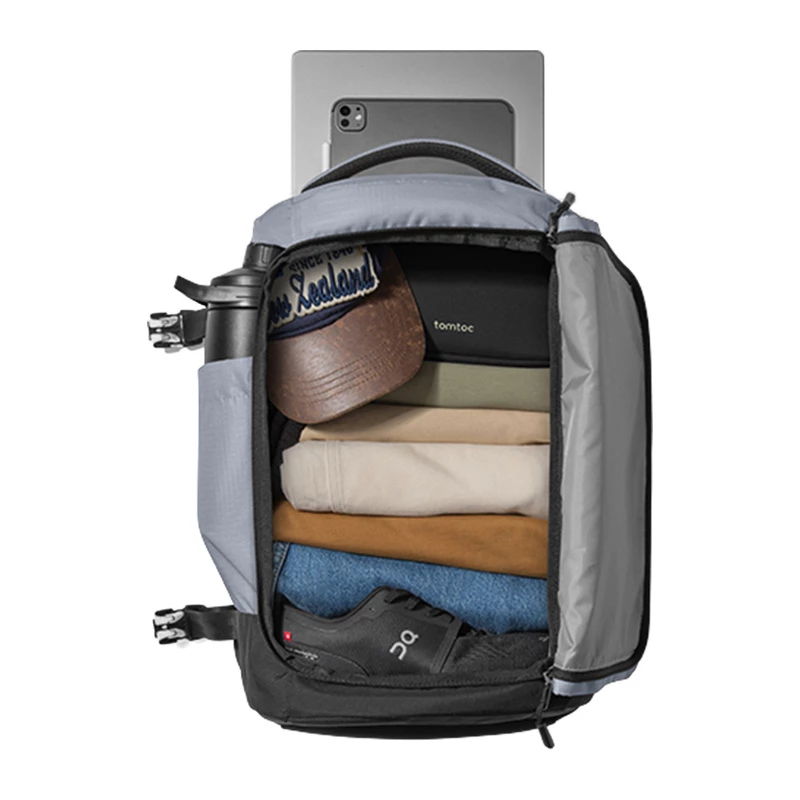TOMTOC Navigator-T66 Liteway Mochila de Viagem 28L (Cinzento Claro)