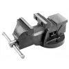 Torno de serralheiro TOPEX 100 mm, base giratória, ferro fundido cinzento