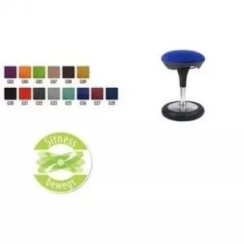 Topstar Sitness 50 banco de assento ativo, verde maçã, altura ajustável, base de anel emborrachada (SI69 G05)