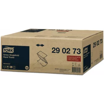 Toalhetes de papel Tork Advanced H3 dobrados em zigzag 2 folhas brancos, 3750 folhas (290273)