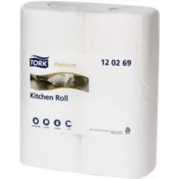 Tork Papel de cozinha extra absorvente 2 folhas branco 174 folhas 40m (120269)