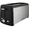 Torradeira Tornado TTA-7402-GS – torradeira pop-up de 2 fatias 1400W com 7 níveis de tostagem, preto/prateado