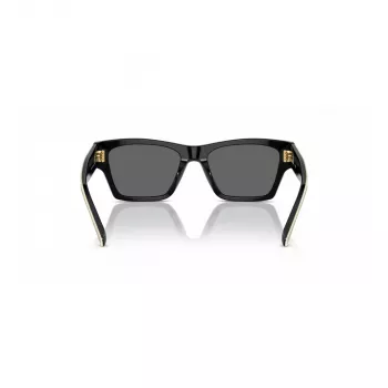 Tory Burch TY7207U200487 Óculos de sol de mulher em forma de olho de gato - Armação castanha transparente, lentes castanhas degradê, 53 mm