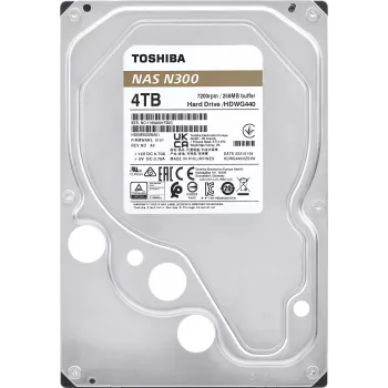 Toshiba N300 NAS 4TB Disco Rígido Interno 3,5