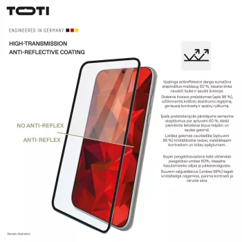 TOTI PREMIUM película de vidro temperado 3D para ecrã, cobertura total para Samsung Galaxy S25 Ultra