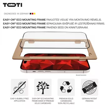 TOTI PREMIUM película de vidro temperado 3D para ecrã, cobertura total para Samsung Galaxy S25 Ultra