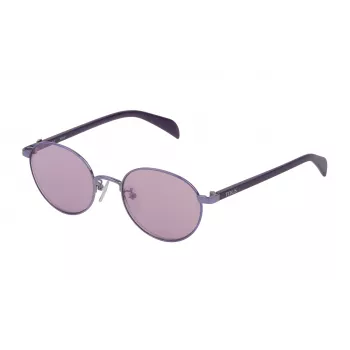 Óculos de sol de mulher TOUS STO393-5008RB castanho Havana acetato armação retangular UV400